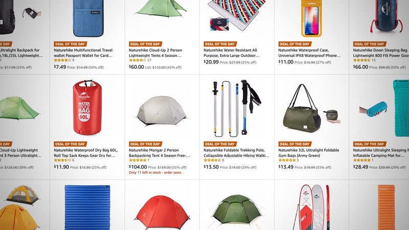 Gold Box de Naturehike Camping | AmazonGráfico: Shep McAllister